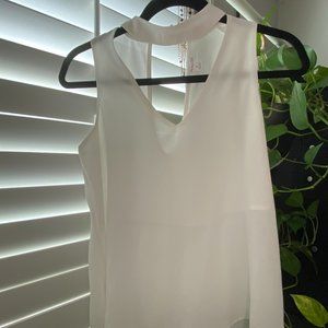 Mockneck Chiffon Top